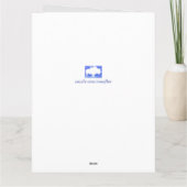 Bleu bulle - Fête des pères 2 carte (Dos)