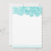 Bleu bulles d'aquarelle Baby shower Invitation (Dos)