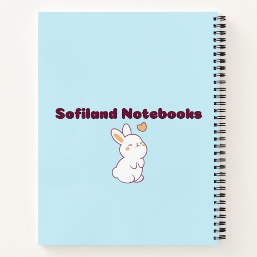 💙 bleu ✨ carnet 🌸 pour votre fille (Dos)