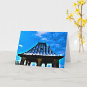 Bleu, carte (Fleur jaune)