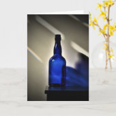 Bleu, carte (Fleur jaune)