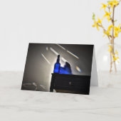 Bleu, carte (Fleur jaune)