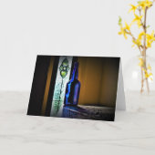 Bleu, carte (Fleur jaune)