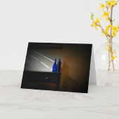 Bleu, carte (Fleur jaune)