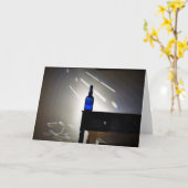 Bleu, carte (Fleur jaune)