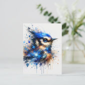 Bleu, Carte postale (Debout devant)