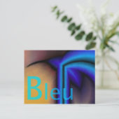 Bleu - Carte postale (Debout devant)