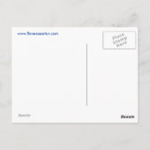 Bleu - Carte postale (Dos)
