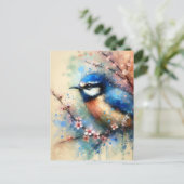 Bleu, Carte postale (Debout devant)