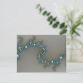 Bleu - Carte postale fragile (Debout devant)