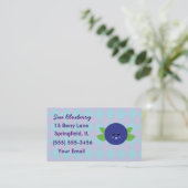 Bleu Cartes de visite (Debout devant)