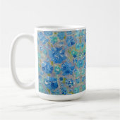 Bleu Célébration café Mug (Gauche)