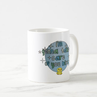 Bleu C'est bon oiseau Mona Nanalan mug