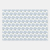 Bleu Chalk Sticks sur l'ensemble papier d'emballag (Devant 2)