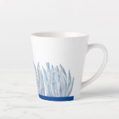 Bleu Chalk Sticks sur une petite Mug en latte (Droite)
