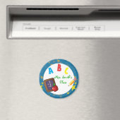 Bleu Chalkboard école Magnet enseignant (In Situ (Lave-vaisselle))