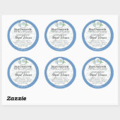 Bleu Chamomile artisanal Étiquette cadeau Artiste (Feuille)