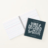 Bleu Charbon Nous Avons Décidé Sur Le Carnet Forev (Intérieur)
