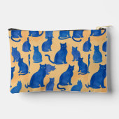 Bleu Chat Silhouette Imprimer Coupe Sac À Coudre (Verso)