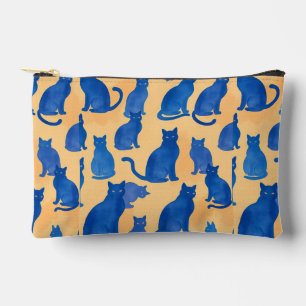 Bleu Chat Silhouette Imprimer Coupe Sac À Coudre