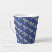 Bleu Cheval Latte Mug (Angle gauche)