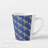 Bleu Cheval Latte Mug (Droite)