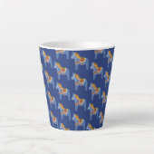 Bleu Cheval Latte Mug (Devant)