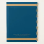 Bleu chic, Brown clair et élégant agent immobilier (Dos)