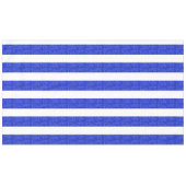 Bleu Chic Rayures géométriques Nappe (Devant (Horizontal))
