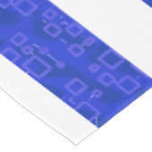 Bleu Chic Rayures géométriques Nappe (Angle)