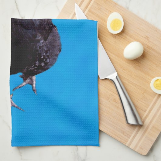 Bleu Chicken Strut, Serviette de plat (Quart Plié)