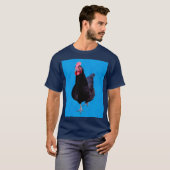 Bleu Chicken Strut, T-shirt (Devant entier)