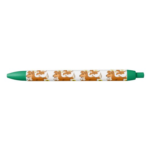 Bleu Chien des tournesols en stylo (Devant)