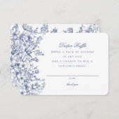 Bleu Chinoiserie Refroidissement Invitation Insert (Devant / Derrière)