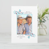 Bleu Christmas* de *Bright de carte photo de (Debout devant)