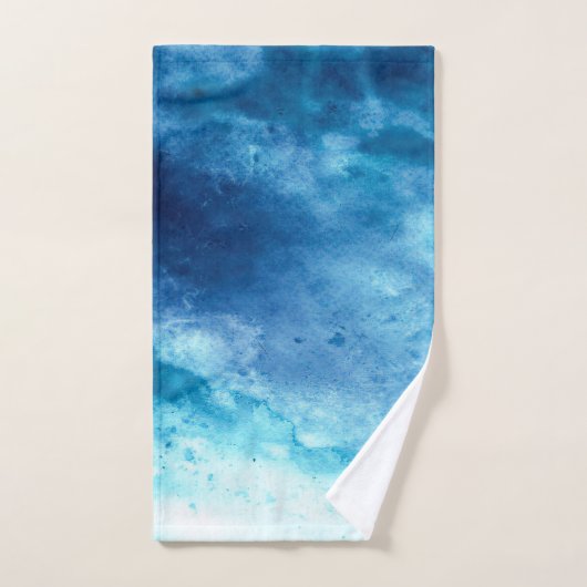 bleu ciel (Serviette à main)