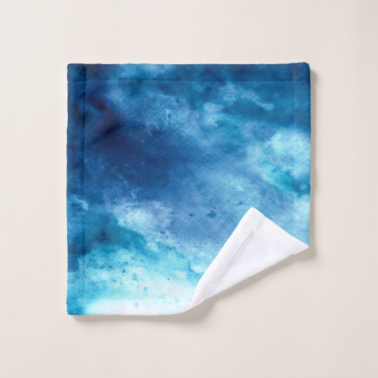 bleu ciel (Gant de toilette)