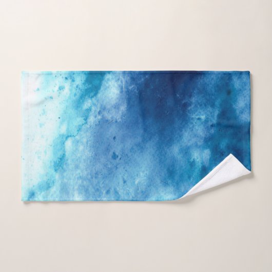 bleu ciel (Serviette à main)