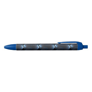 bleu clair Abstrait sur les stylos carrelés noirs