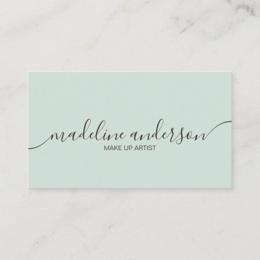 Bleu clair avec Carte de visite professionnel de c (Dos)