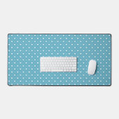 BLEU CLAIR AVEC DES LIGNES DE PETITS COEURS BLANCS (Clavier et souris)
