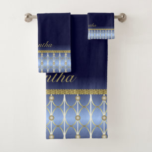 Bleu Clair, Bleu Marine Et Or