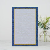 Bleu clair Brick fine lin papeterie (Debout devant)