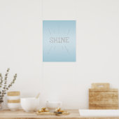 Bleu clair brillant avec affiche Parties scintilla (Cuisine)
