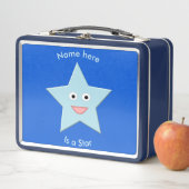 Bleu clair Celebration Star Custom Metal Lunchbox (En situation)