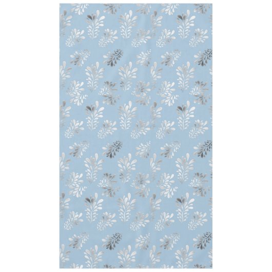 Bleu clair et argent Motif moderne nappe (Devant)
