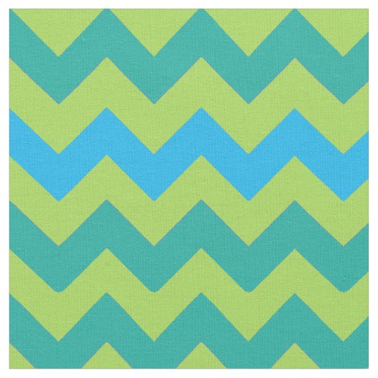 Bleu clair et tissu vert Chevrons (Fermer)
