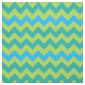 Bleu clair et tissu vert Chevrons (Échantillon)