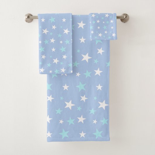 Bleu Clair & Étoiles Blanches (En situation)