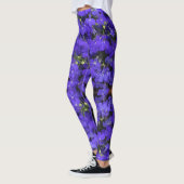 Bleu clair Fleurs Motif Legging (Gauche)